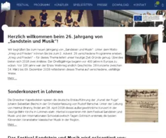 Sandstein-Musik.de(Sandstein & Musik) Screenshot