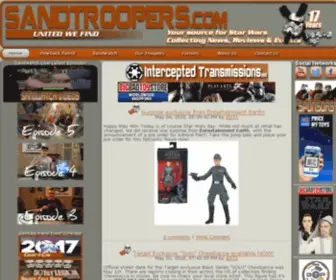 Sandtroopers.com(Your Source for Star Wars News) Screenshot