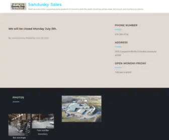 Sanduskysalesky.com(Steel service center supplying metal products to industry and the public stocking carbon steel) Screenshot