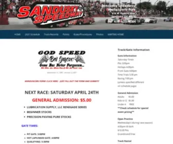 Sanduskyspeedway.com(Sandusky Speedway Motorsports Park) Screenshot