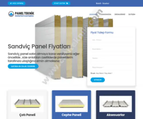 SandvicPanel.co(Sandviç Panel Fiyatları) Screenshot