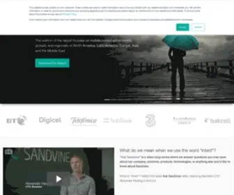 Sandvine.com(The App QoE Company) Screenshot