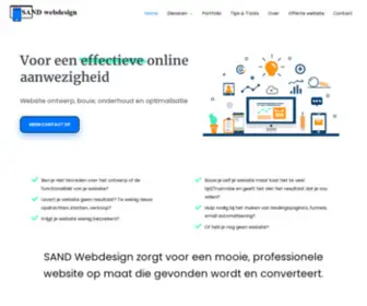 Sandwebdesign.nl(Website ontwerp) Screenshot