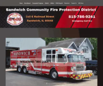 Sandwichfd.com(Sandwich Community Fire Protection District) Screenshot