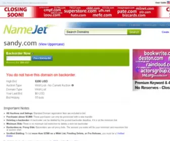 Sandy.com(NameJet) Screenshot