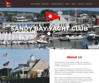 Sandybaysailing.org(Sandy Bay Yacht Club) Screenshot