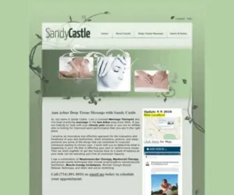 Sandycastle.com(Ann Arbor Massage) Screenshot