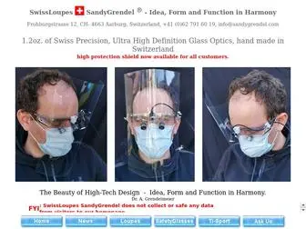 Sandygrendel.com(Dental Loupes and Surgical Telescopes by SandyGrendel Design) Screenshot