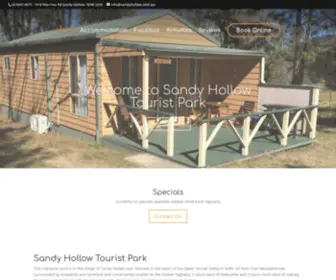 Sandyhollow.com.au(Sandy Hollow Tourist Park) Screenshot