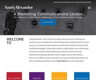 Sandyinc.com(NYC Offset Printing Company & Retail Marketing Agency) Screenshot