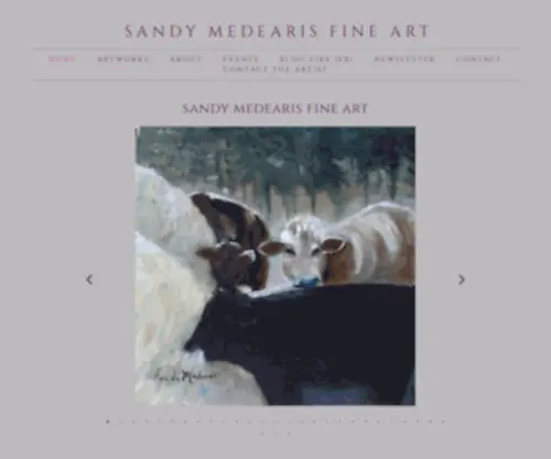 Sandymedearis.com(Sandy Medearis Fine Art) Screenshot