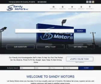 Sandymotors.com(Pre-owned cars coventry ri) Screenshot