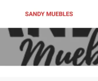 Sandymuebles.com.ar(Sandy Muebles) Screenshot