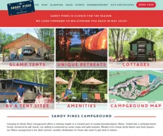 Sandypinescamping.com(Sandy Pines Campground) Screenshot