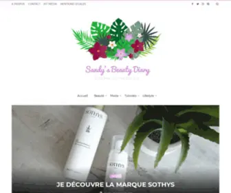 Sandysbeautydiary.com(Sandy's Beauty Diary) Screenshot