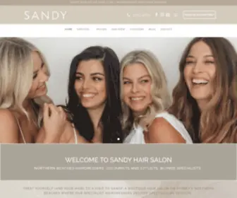 Sandythesalon.com.au(SANDY Hairdressers Northern Beaches) Screenshot