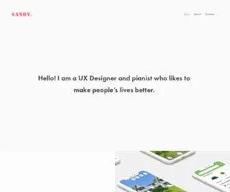 SandyuxDesign.com(UX Design Case Studies) Screenshot