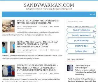 Sandywarman.com(Berbagil ilmu internet) Screenshot