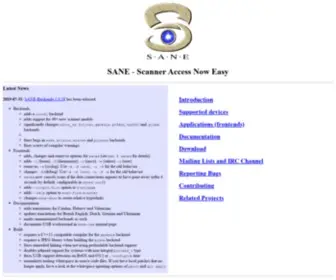 Sane-Project.org(Scanner Access Now Easy) Screenshot