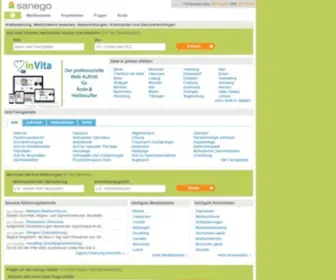 Sanego.de(Sanego Gesundheitsportal) Screenshot