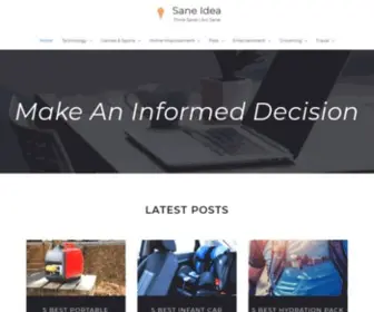 Saneidea.com(Best Product Review Website) Screenshot