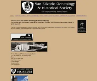 Sanelizariogenealogy.com(San Elizario Genealogy and Historical Society) Screenshot