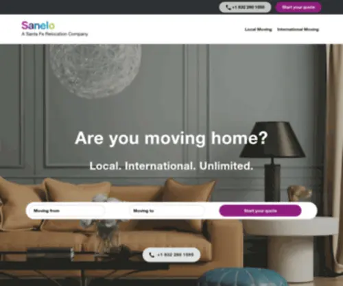 Sanelo.com(Relocation Services) Screenshot