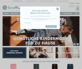 Sanetta.de(Kindermode & Babykleidung online kaufen) Screenshot