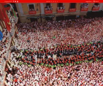 Sanferminofficial.com(Pamplona is San Fermin) Screenshot