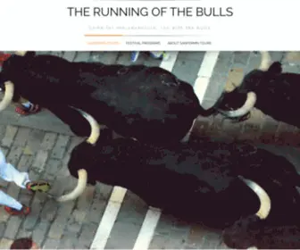 Sanfermintours.com(The Running of the Bulls) Screenshot