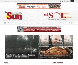 Sanfernandosun.com(Your Bilingual Community Newspaper for the Entire San Fernando Valley) Screenshot