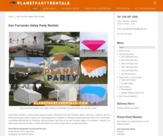 Sanfernandovalleypartyrentals.com(PartyRentals) Screenshot