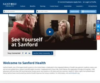 Sanfordhealth.jobs(Sanford Health Jobs) Screenshot