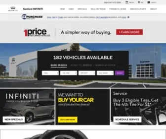 Sanfordinfiniti.com(Sanford INFINITI) Screenshot