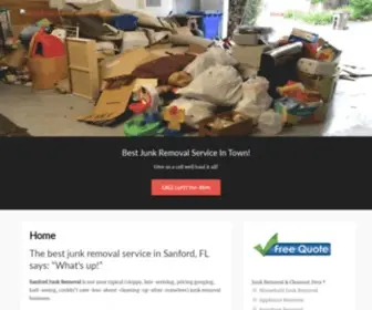 Sanfordjunkremoval.com(Your local junk & rubbish removal company) Screenshot