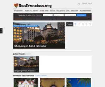 Sanfrancisco.org(San Francisco Hotels) Screenshot