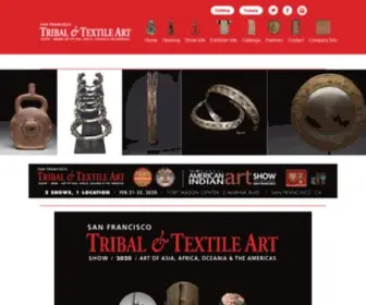 Sanfranciscotribalandtextileartshow.com(San Francisco Tribal and Textile Artshow) Screenshot