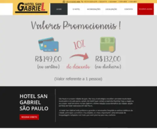 Sangabriel.com.br(Hotel San Gabriel) Screenshot