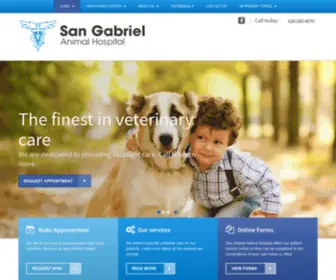 Sangabrielanimalhospital.net(San Gabriel Animal Hospital) Screenshot