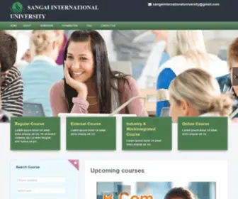 Sangaiinternationaluniversity.org(Sangai International University) Screenshot