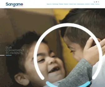 Sangamo.com(Sangamo) Screenshot