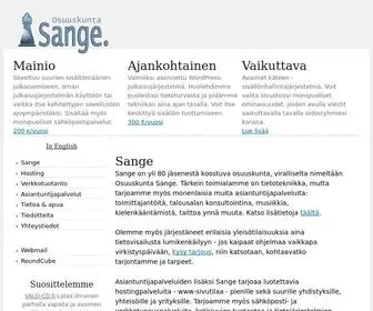 Sange.fi(Osuuskunta Sange) Screenshot