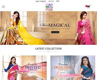 Sangeetatextiles.com(Sarees Online) Screenshot