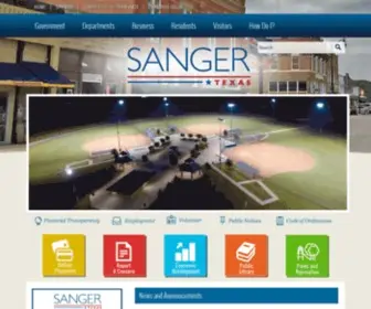 Sangertexas.org(Sanger, TX) Screenshot