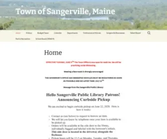 Sangervilleme.com(Town of Sangerville) Screenshot