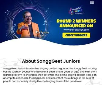 Sangggeet.com(Juniors) Screenshot