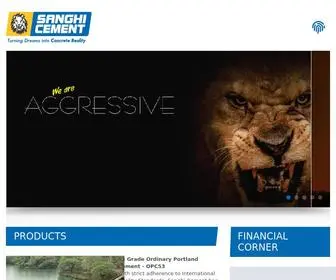 Sanghicement.com(Sanghi Cement) Screenshot