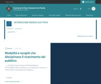 Sangiovannilapunta.gov.it(Comune di San Giovanni la Punta) Screenshot