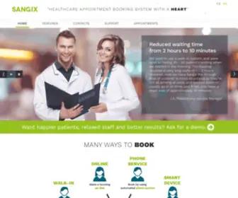 Sangix.co.uk(SANGIX APPOINTMENT BOOKING) Screenshot