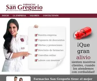 Sangregorio.com.ec(Farmacias San Gregorio) Screenshot